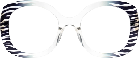 Athina - Round White Eyeglasses