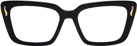 Nebula - Rectangle Black Eyeglasses