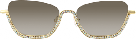Viva - Cat Eye Gold Sunglasses