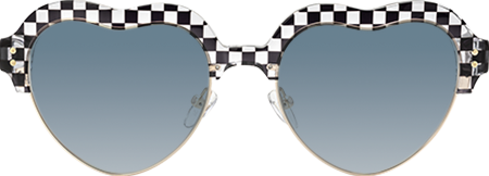 Hannah - Heart Pattern Sunglasses
