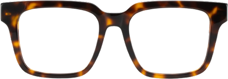 バイオ クリスタルふちデザインデスクトップ Harriet Square Tortoise Frame Eyeglasses for Man| ZEELOOL