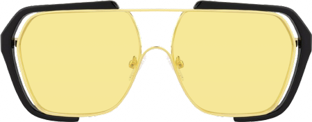 Porsha - Aviator Black Sunglasses