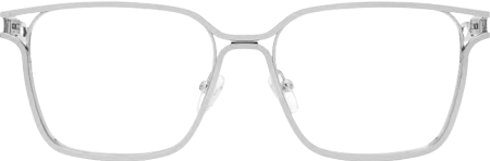 Frenzy - Rectangle Silver Eyeglasses