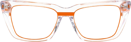 Axiom - Rectangle Orange Eyeglasses