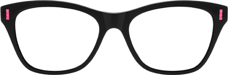 Hype - Square Black Eyeglasses