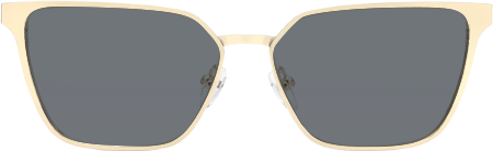 Hologram - Rectangle Gold Sunglasses