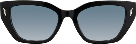 Naiara - Rectangle Black Sunglasses