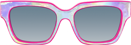 Qacha - Square Pink Sunglasses