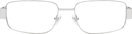 Cypher - Rectangle Silver Eyeglasses