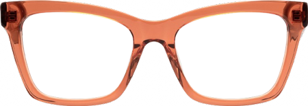 Vibranium - Rectangle Orange Eyeglasses