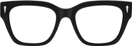 Asante - Square Black Eyeglasses