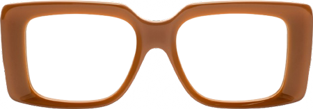 Kente - Rectangle Brown Eyeglasses