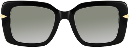 Neon Square Black Polarized Sunglasses