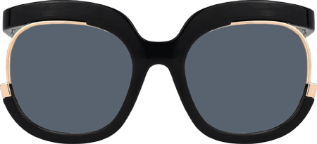 Fredia - Square Black Sunglasses