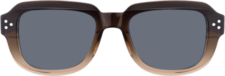 Hale - Rectangle Brown Sunglasses