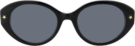 Starlust - Oval Black Sunglasses