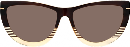 Rhea - Butterfly Brown Sunglasses