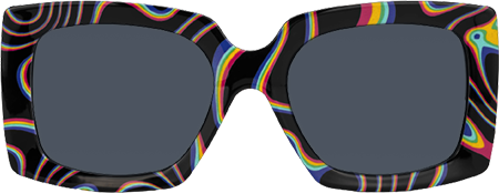 Borislav - Rectangle Multicolor Sunglasses