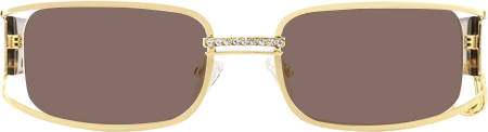 Riff - Rectangle Gold Sunglasses