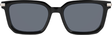 Denbeigh - Rectangle Black Sunglasses