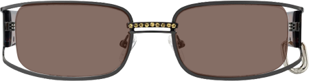 Riff - Rectangle Grey Sunglasses