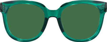 Vernetta - Square Dark/Green Sunglasses