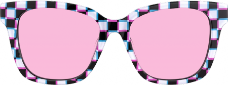 Laisha - Square Pattern Sunglasses