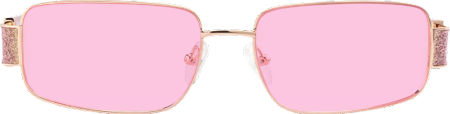 Alexandra - Rectangle Pink Sunglasses
