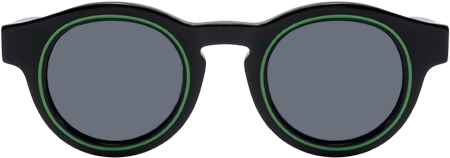 Pulse - Round Black Sunglasses
