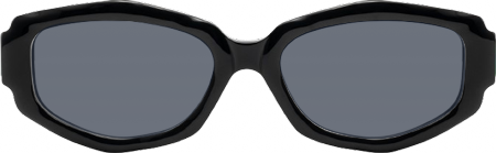 Spire - Geometric Black Sunglasses