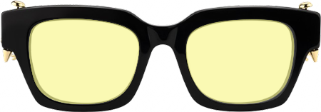 Sabrina - Rectangle Black Sunglasses