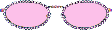 Fergie - Oval Multicolor Sunglasses