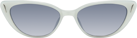 As If - Cat Eye Silver Sunglasses