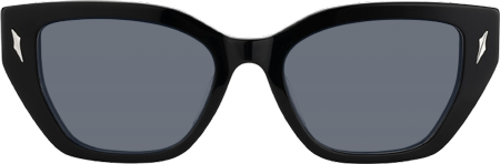 Naiara - Rectangle Black Sunglasses