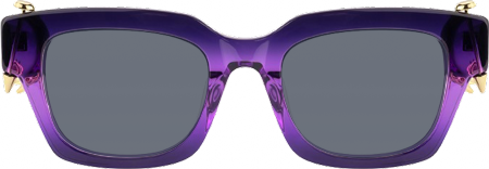 Sabrina - Rectangle Purple Sunglasses