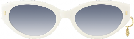 Meow - Cat Eye White Sunglasses