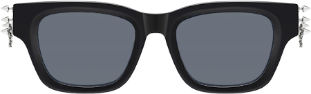 Stud - Rectangle Black Sunglasses