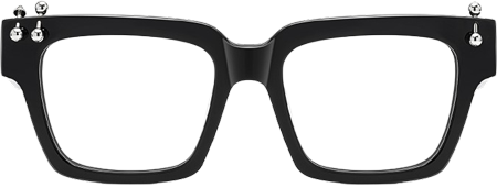 PIERCE - Square Black Eyeglasses