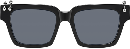 PIERCE - Square Black Sunglasses