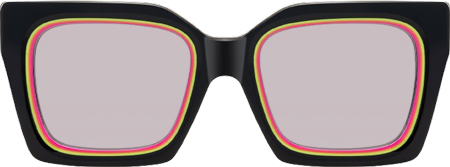 Trance - Square Black Sunglasses