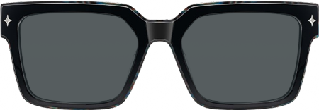 Havok - Rectangle Black Sunglasses