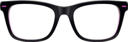 Ether - Square Black Eyeglasses