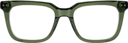 Remix - Rectangle Green Eyeglasses