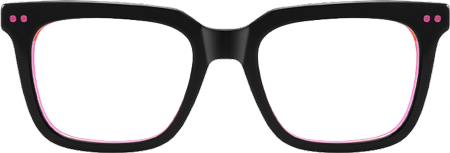 Remix - Rectangle Black Eyeglasses