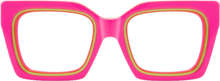 Trance - Square Pink Eyeglasses