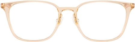 Lily Rectangular Round Glasses in Light Yellow Frame | ZEELOOL