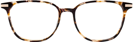 Florence Rectangular Tortoise Shell Eyeglass Frames for Women
