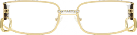 Riff - Rectangle Gold Eyeglasses