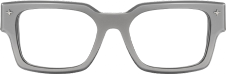 The Programmer - Rectangle Silver Eyeglasses