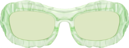 The Geologist - Geometric Green Sunglasses